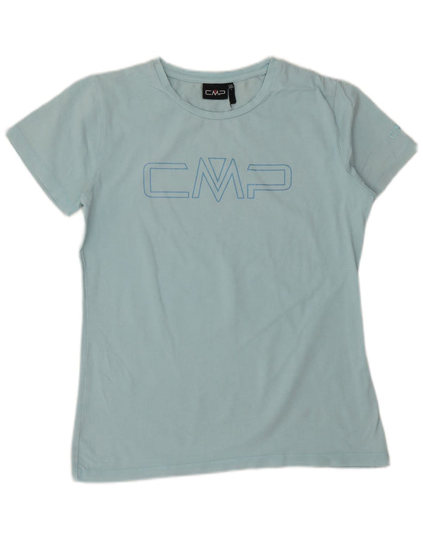 CMP Womens Graphic T-Shirt Top EU 42 Large Blue