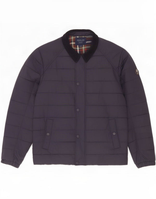 Joules Polstret jakke til mænd UK 40 Large Navy Blue Cotton
