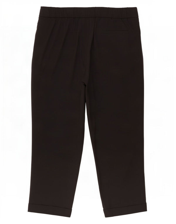 Marks & Spencer højtaljede bukser til kvinder UK 18 XL W40 L28 sort polyester