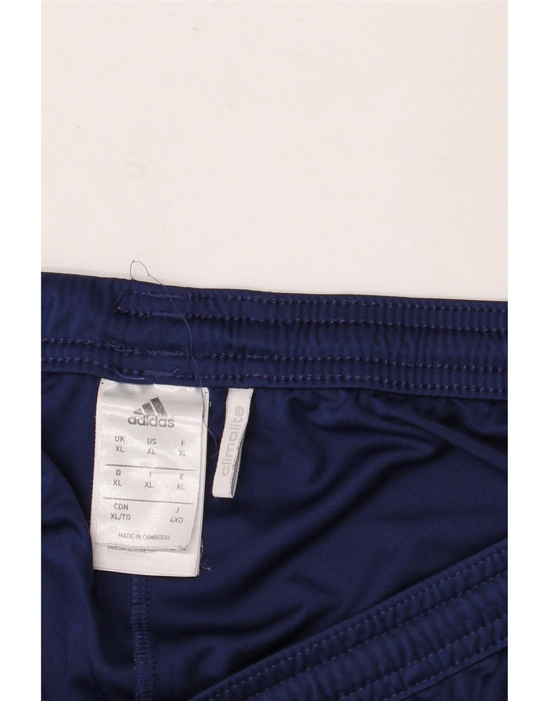 ADIDAS Herre Climalite Sportshorts XL Marineblå Colourblock Polyester