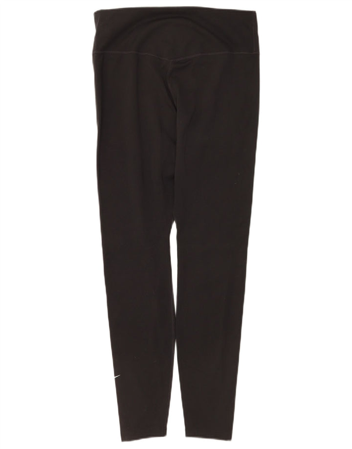 Nike Dame Leggings UK 12 Medium Sort Polyester
