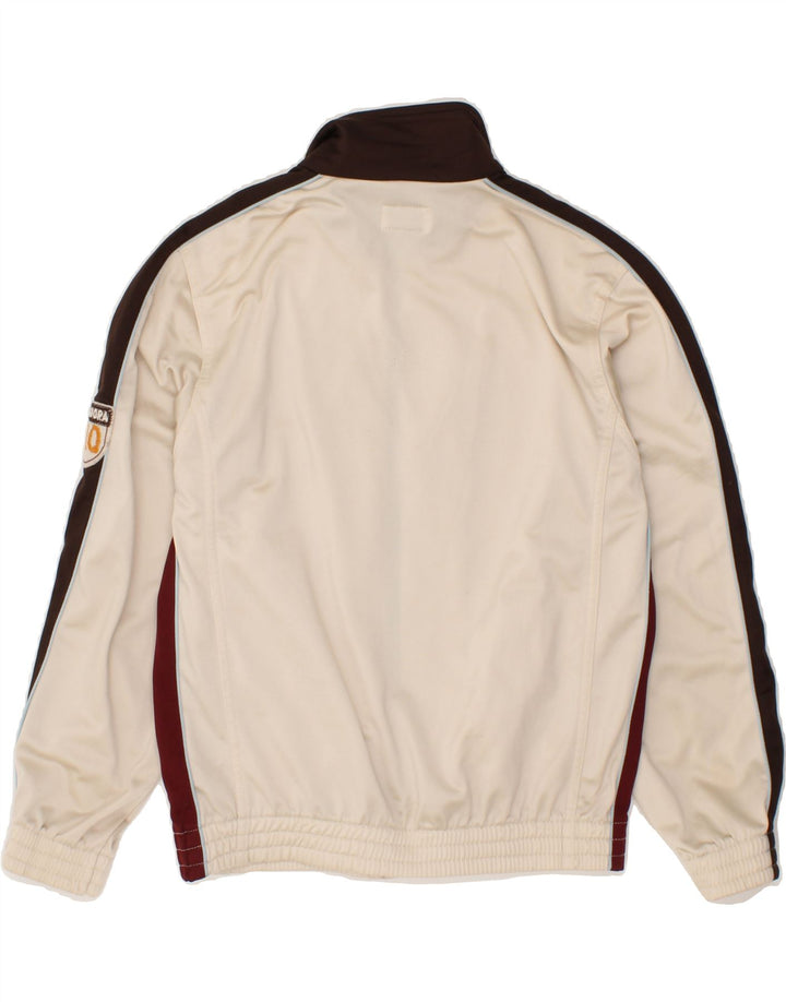DIADORA Boys Graphic Tracksuit Top Jacket 12-13 Years Off White Vintage Diadora and Second-Hand Diadora from Messina Hembry 