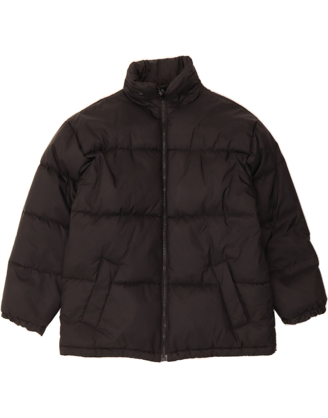 VINTAGE Boys Padded Jacket 15-16 Years Black Polyamide Vintage Vintage and Second-Hand Vintage from Messina Hembry 