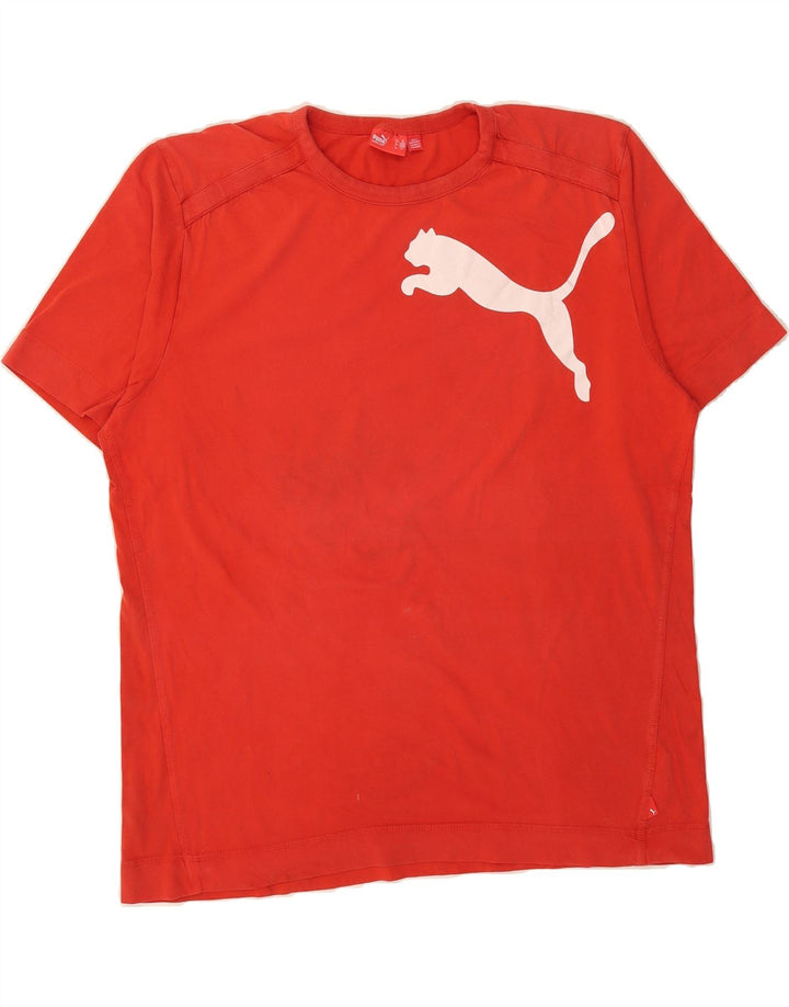 PUMA Mens Graphic T-Shirt Top XL Red Cotton Vintage Puma and Second-Hand Puma from Messina Hembry 