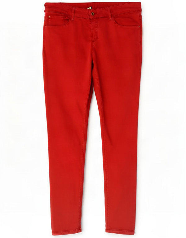 Massimo Dutti Dame Slim Casual Bukser EU 42 Large W32 L28 Rød
