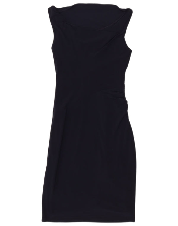 Ralph Lauren Dame Ærmeløs Bodycon Kjole US 2 XS Marineblå Polyester