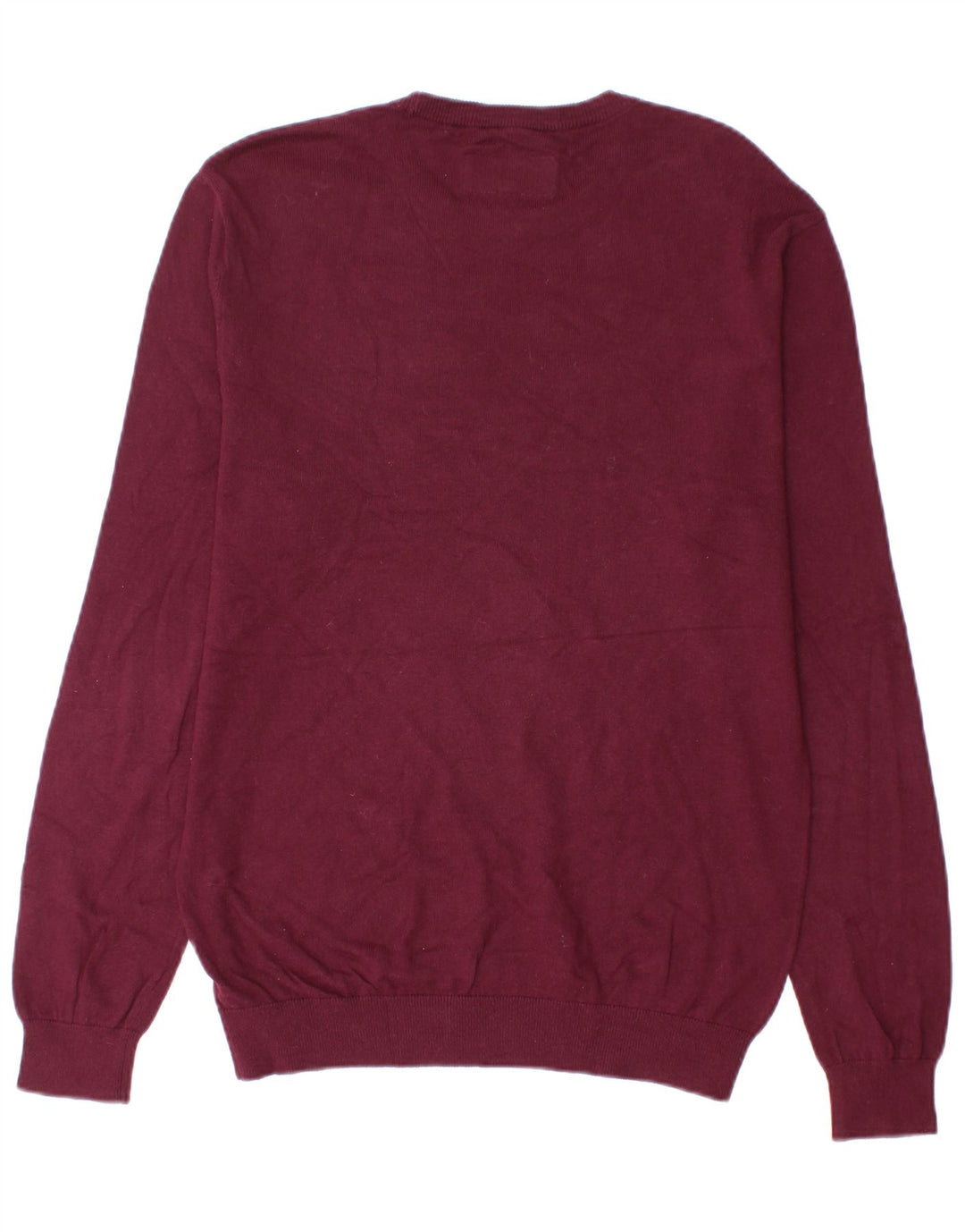 Jack Wills Herre Crew Neck Jumper Sweater Medium Bourgogne bomuld