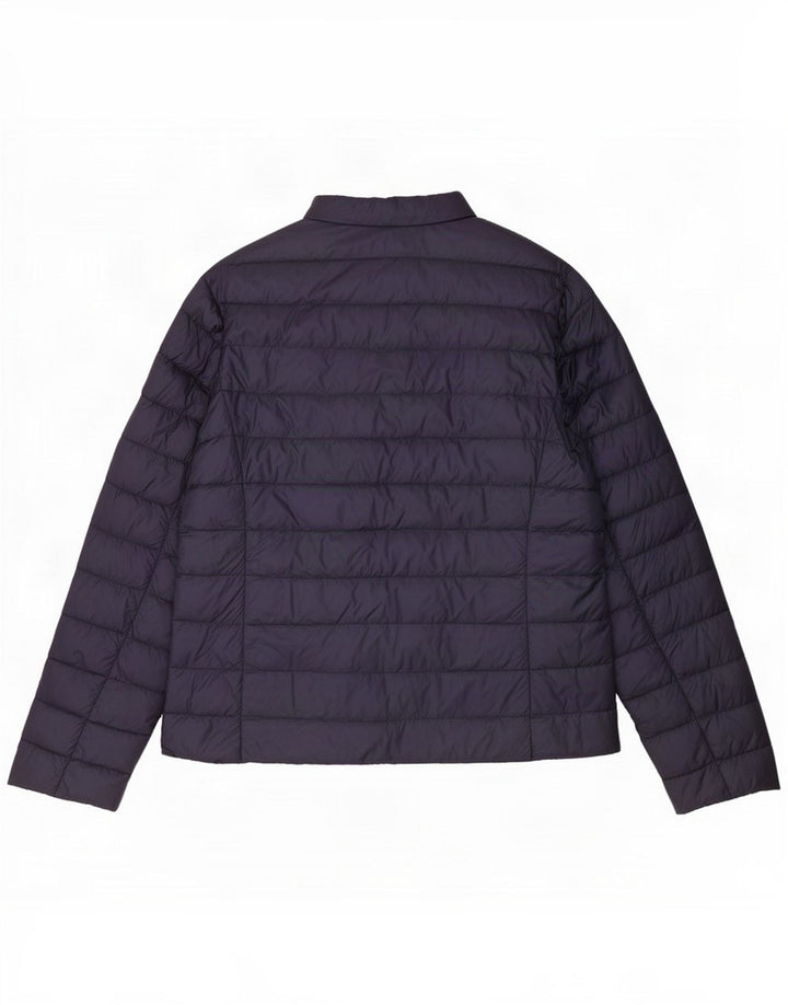 Max Mara polstret jakke til kvinder UK 16 Large Navy Blue Polyamid
