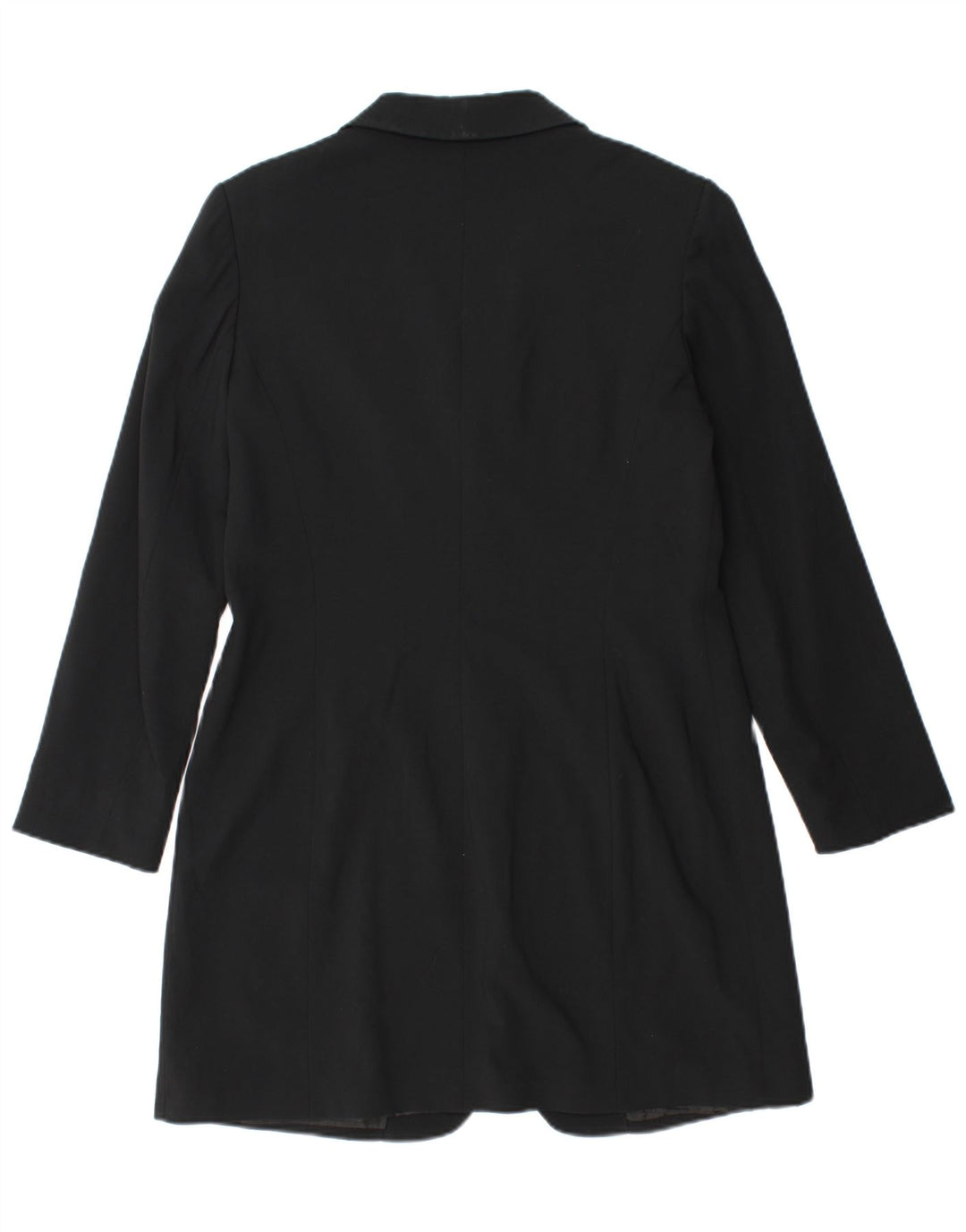 Vintage Dame Longline 1 Knap Blazer Jacket IT 46 Large Black