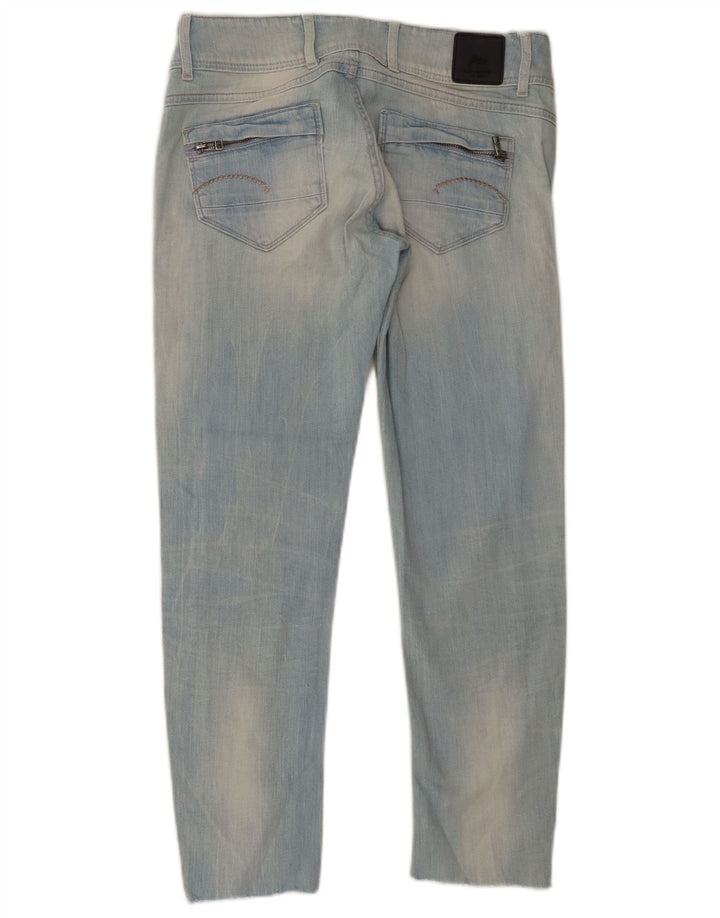 G-STAR Dame Slim Jeans W26 L25 Blå Bomuld