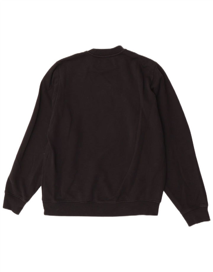 Diesel Herre Grafisk Sweatshirt Jumper Lille sort bomuld