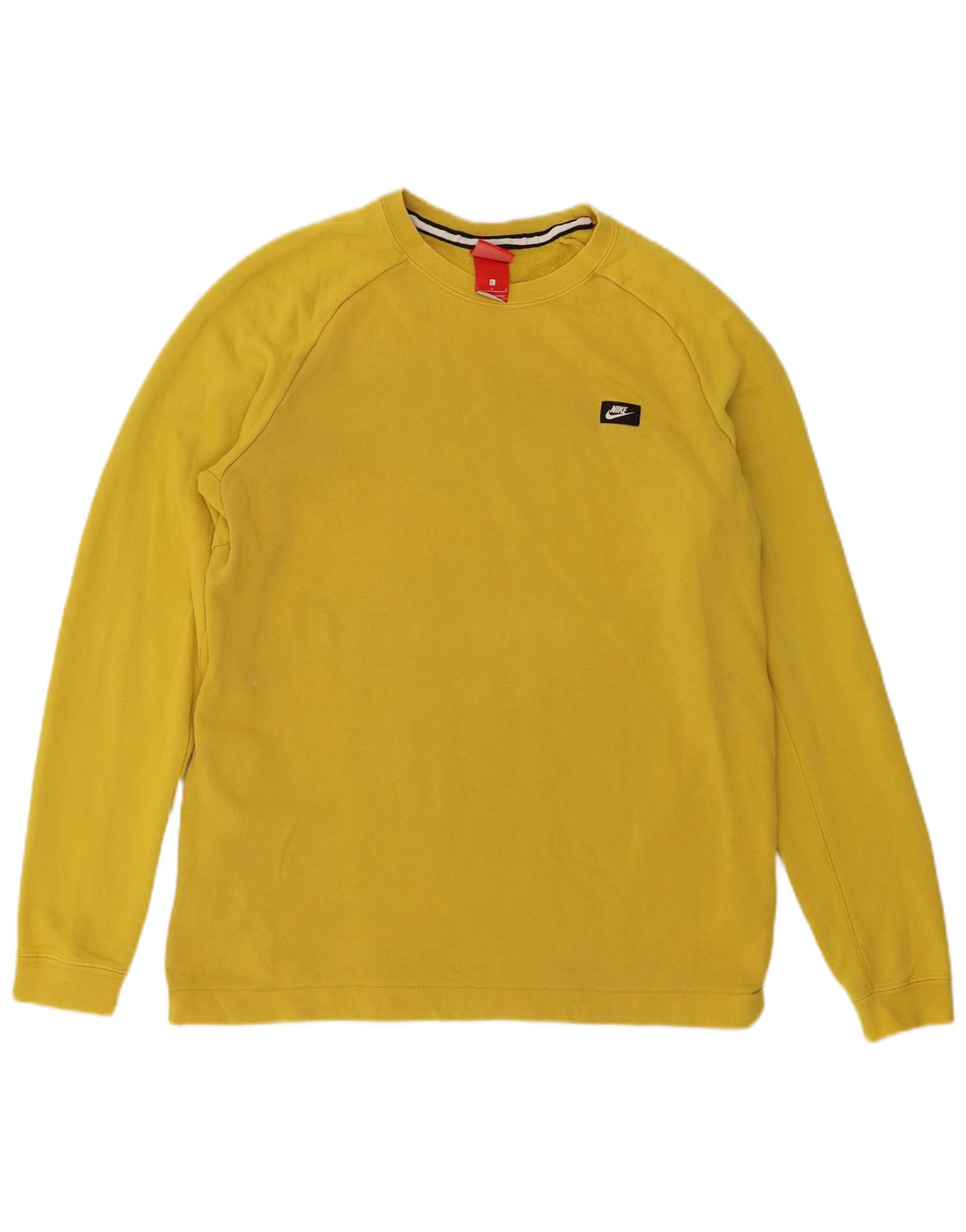 Nike Sweatshirt til mænd, stor gul bomuld