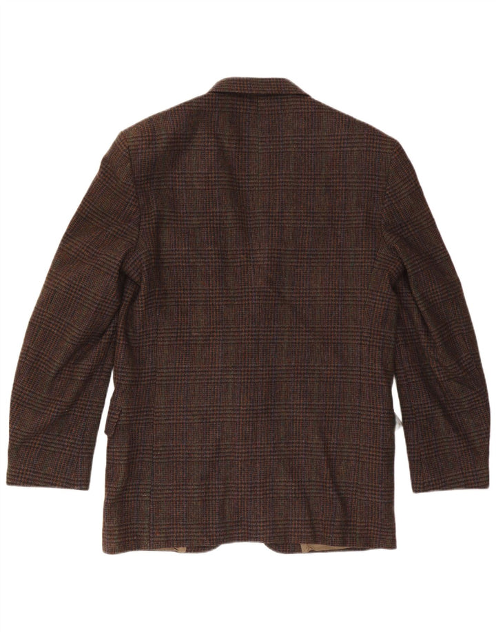 Woolrich Herre 2-knaps blazerjakke UK 38 Medium Brown Houndstooth Uld