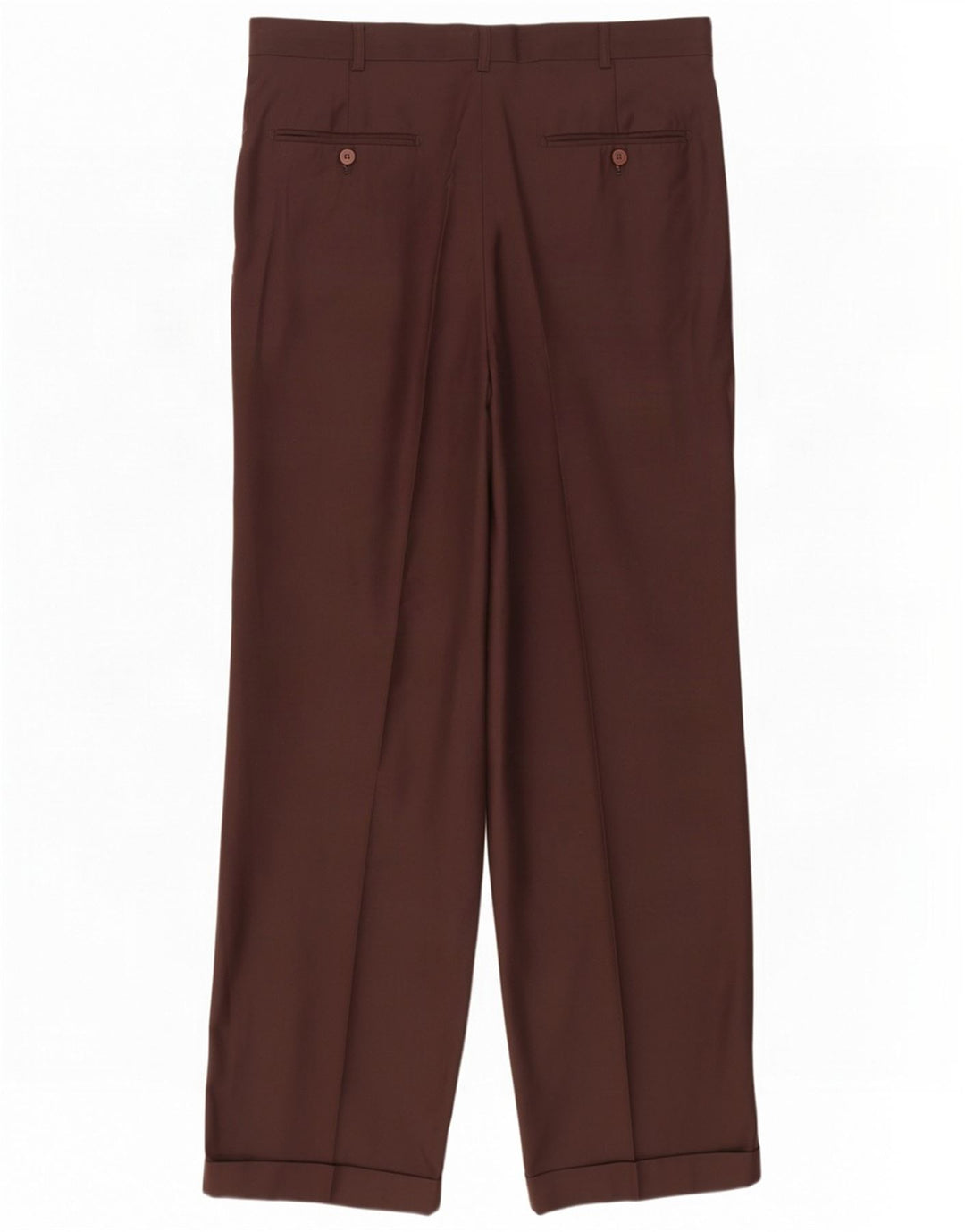 Pierre Cardin Herre Pegged Suit Bukser W34 L29 Brun Uld
