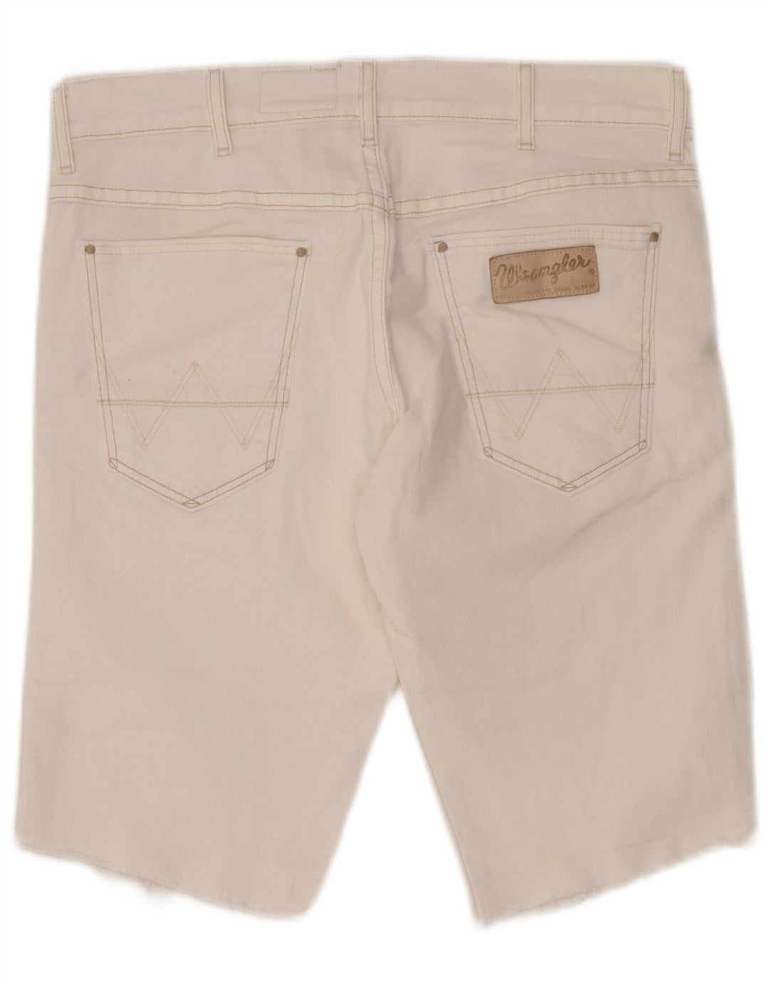 Wrangler Herre Vegas Denim Shorts W31 Medium White Bomuld