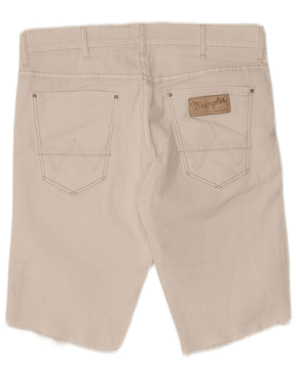 Wrangler Herre Vegas Denim Shorts W31 Medium White Bomuld
