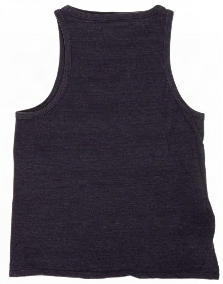 Superdry Herrevest Top Medium Marineblå Flecked Bomuld
