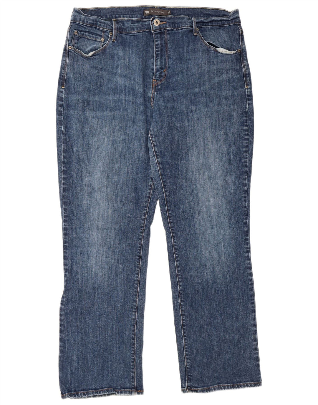 Levi's Dame 505 lige jeans US 16 2XL W36 L29 Blå