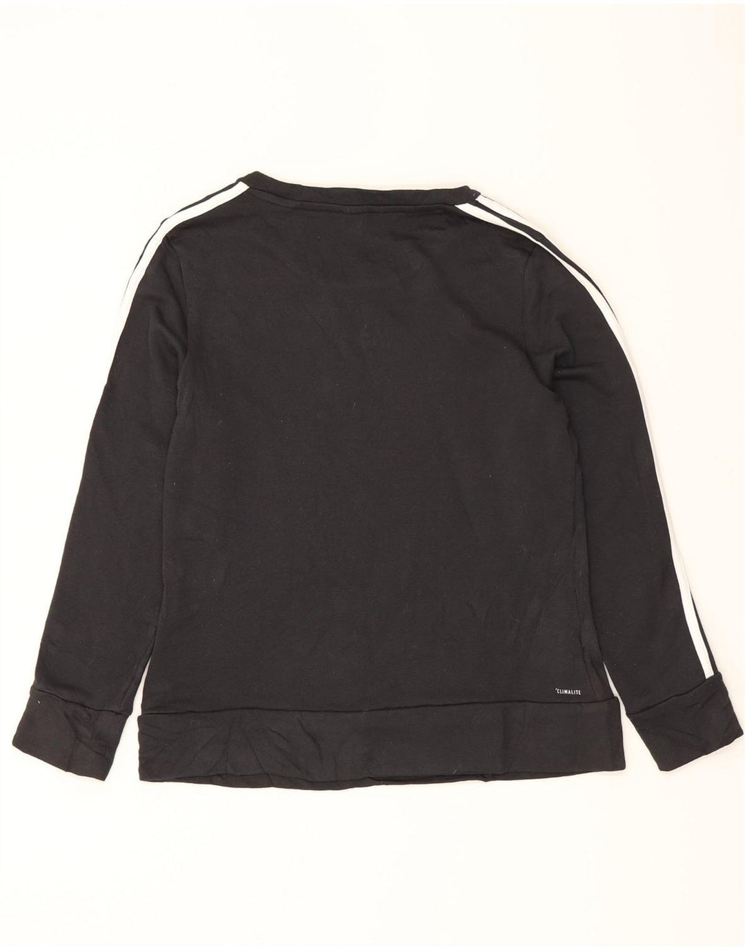 ADIDAS Womens Sweatshirt Jumper UK 8/10 Small Black Polyester Vintage Adidas and Second-Hand Adidas from Messina Hembry 
