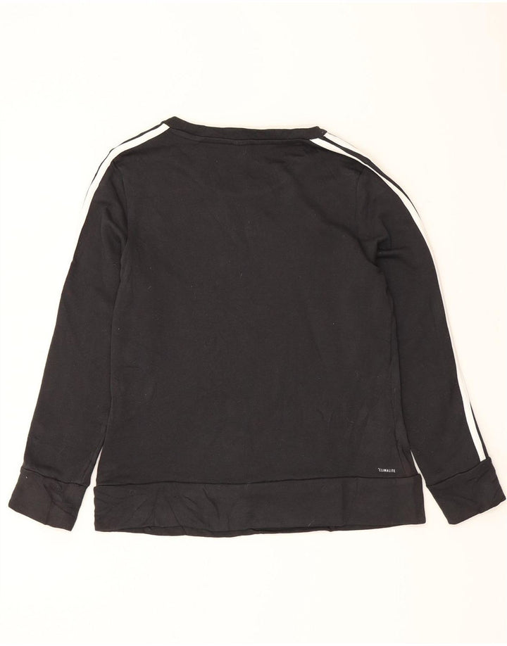 ADIDAS Womens Sweatshirt Jumper UK 8/10 Small Black Polyester Vintage Adidas and Second-Hand Adidas from Messina Hembry 