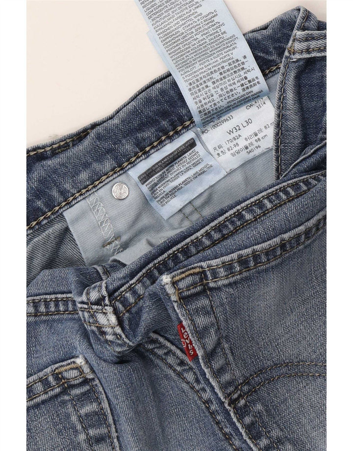 Levi's Slim Jeans til kvinder W32 L30 blå bomuld