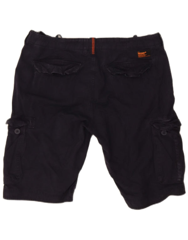Superdry Slim Cargo Shorts til mænd 2XL W38 marineblå bomuld