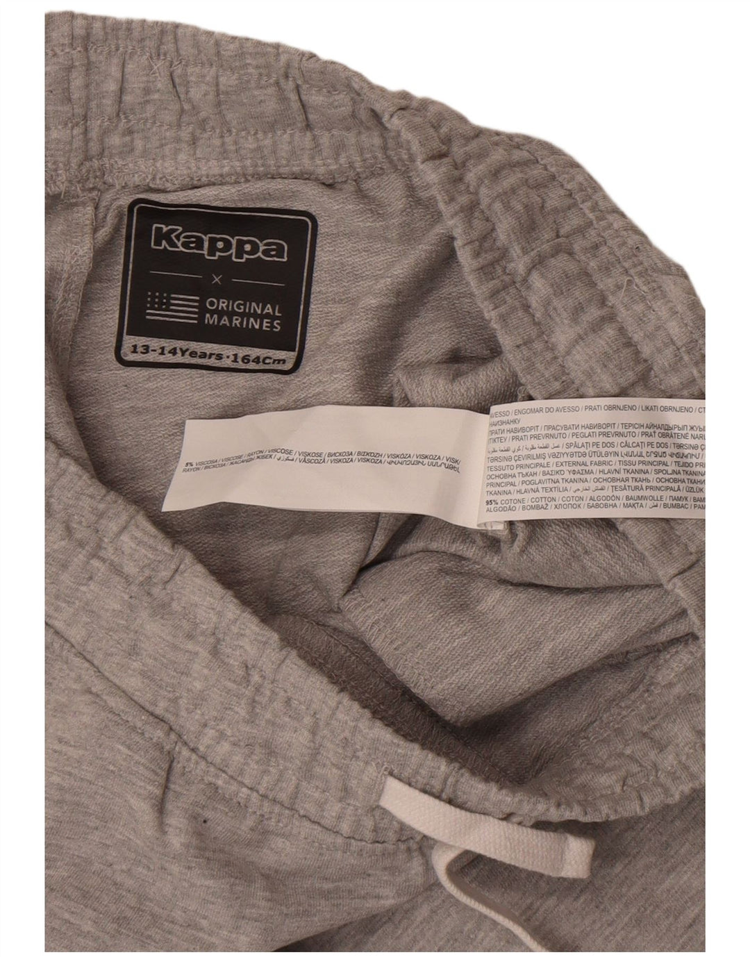 Kappa Boys Sports Shorts 13-14 år Grå Bomuld