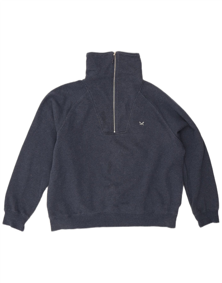 Crew Clothing Dame Oversized Sweatshirt Jumper UK 14 Large Navy Blue