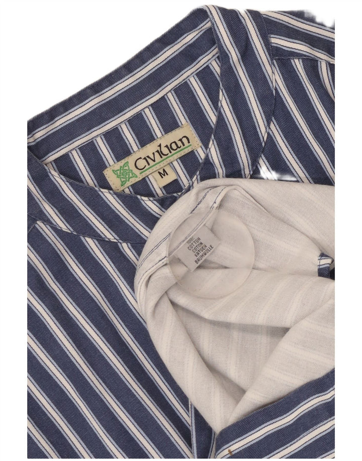 Civil Herre Pullover Shirt Medium Navyblå Stribet bomuld