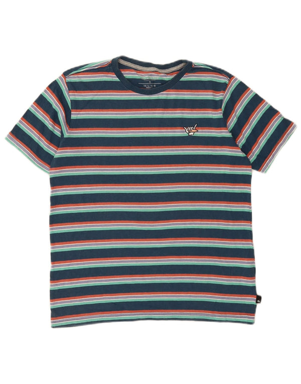 Quiksilver Pige T-Shirt Top 13-14 År Stor Marineblå Stribet