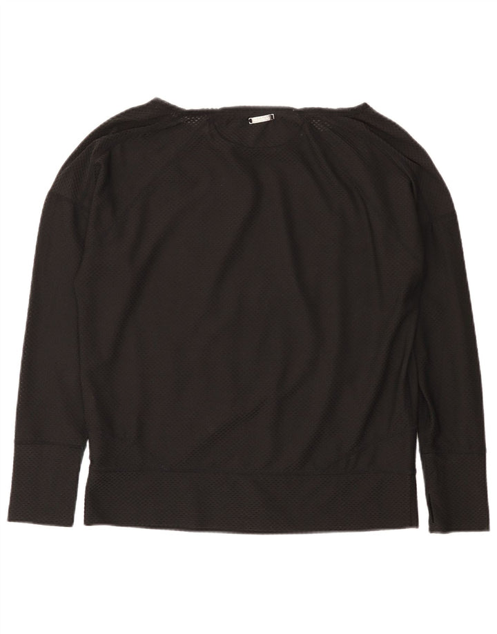 Calvin Klein Dame Oversized Top Langærmet UK 10 Lille Sort