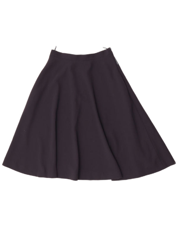 Armani Dame A-Line Nederdel IT 40 Small W26 Navy Blue Polyester