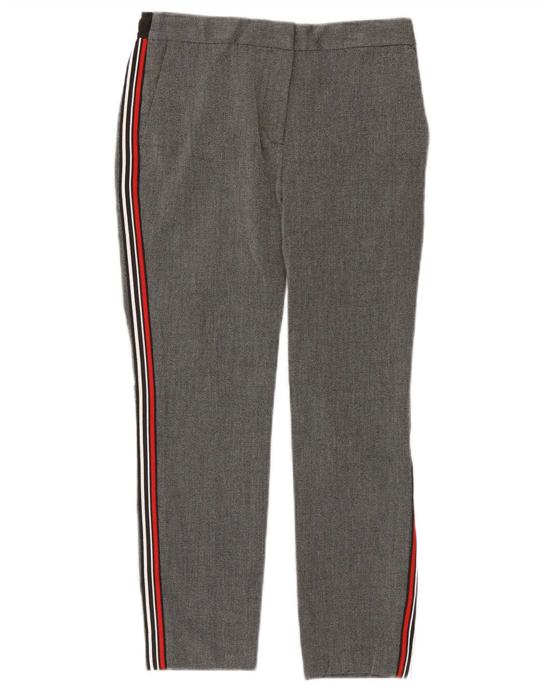 Zara Womens Cropped Trousers Medium W28 L25 Grå Polyester