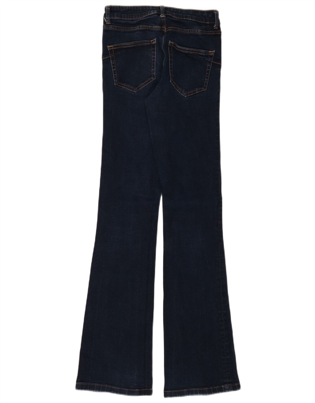 Zara Dame Flared Jeans EU 34 2XS W24 L32 Marineblå