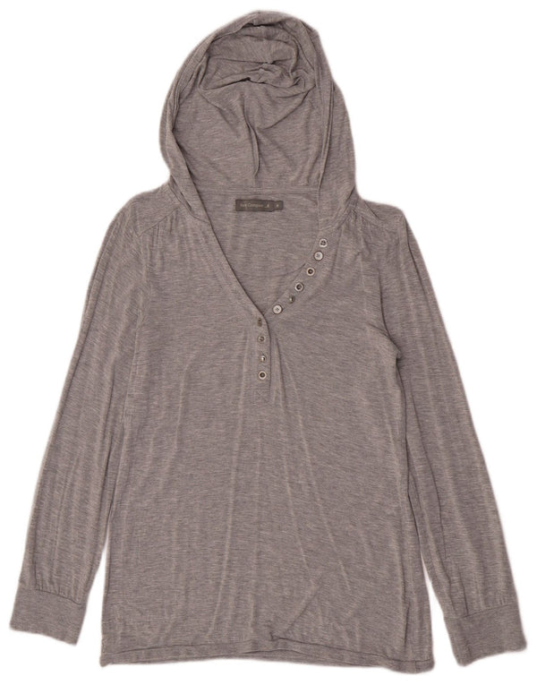Best Company Dame Hooded Top Langærmet UK 12 Medium Grey Flecked