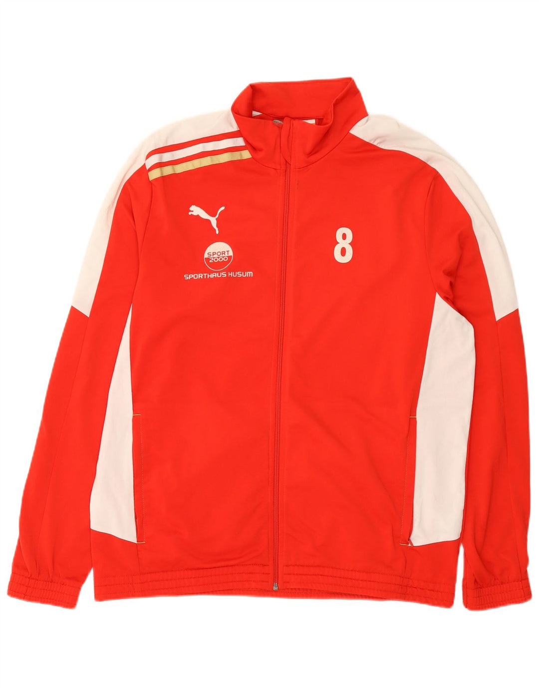 Puma Herre grafisk træningsdragt Topjakke XL Rød Colourblock Polyester