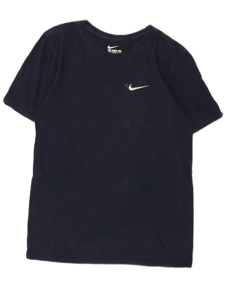 Nike T-shirt med atletisk snit til mænd, lille marineblå bomuld