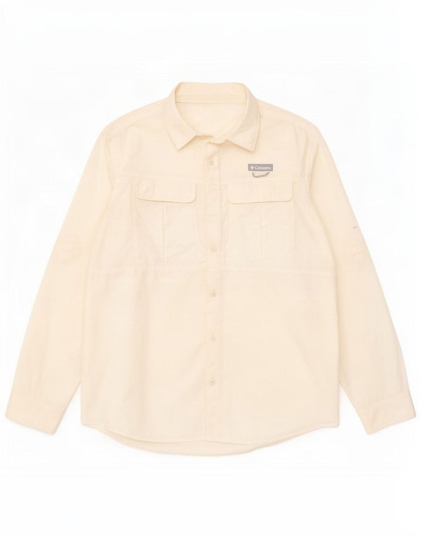 Columbia Herre Omni-Shield Shirt Medium White Nylon