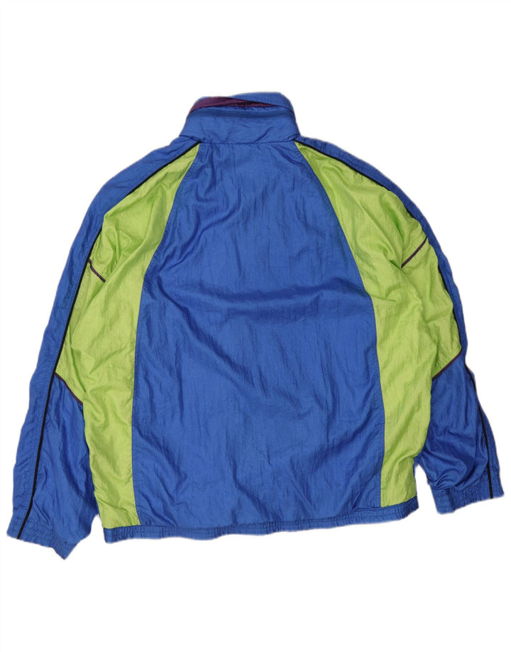 Diadora Herre Grafisk Oversized træningsdragt Topjakke Stor Blå Colourblock