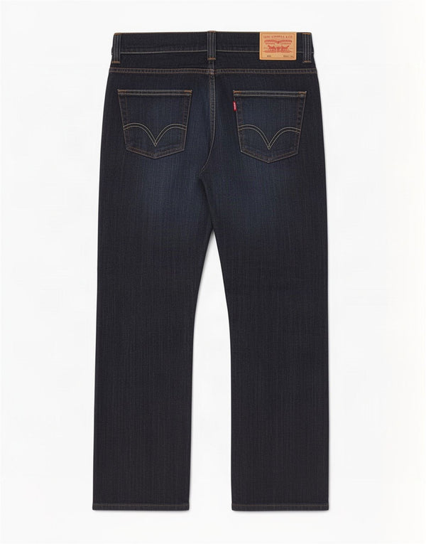 Levi's Mens 506 Standard Fit Straight Jeans W33 L30 Navy Blue
