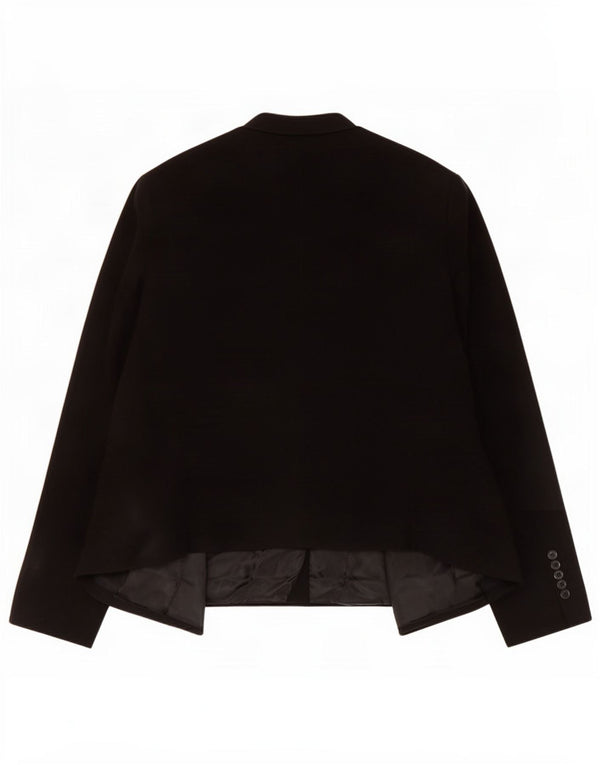 Topshop Womens Petite Crop Open Blazer Jacket UK 8 Small Black