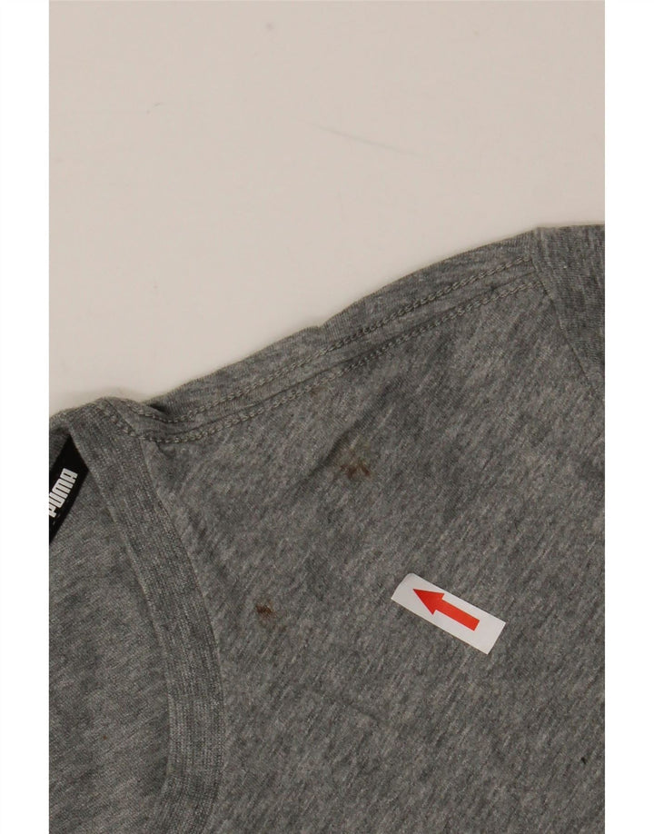Puma herre T-shirt top mellemgrå bomuld