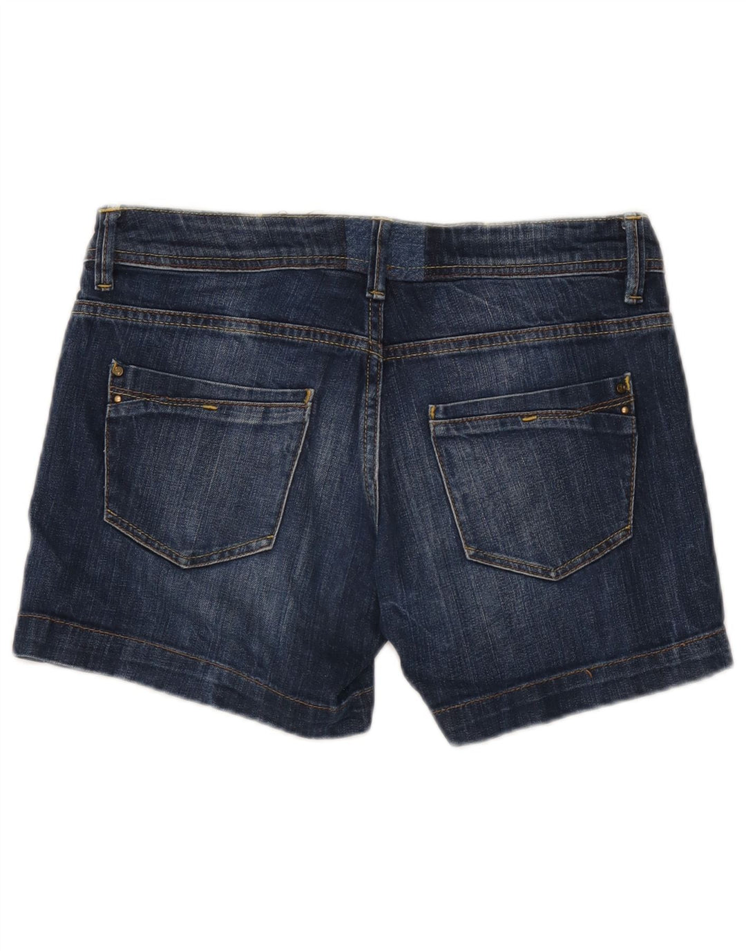 Vintage denimshorts til kvinder W32 store blå bomuld