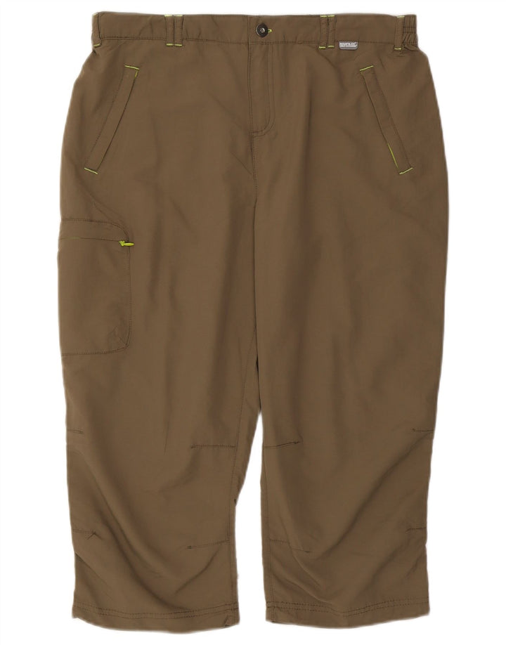 Regatta Dame Capri Bukser UK 14 Large W32 L19 Khaki Polyester