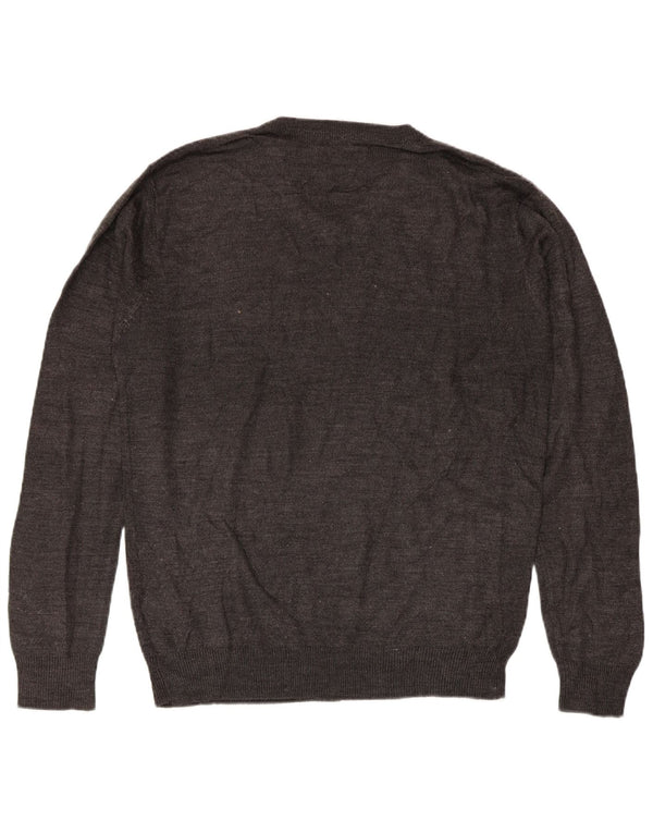 PIERRE CARDIN Herre V-hals sweater Medium Grå Akryl