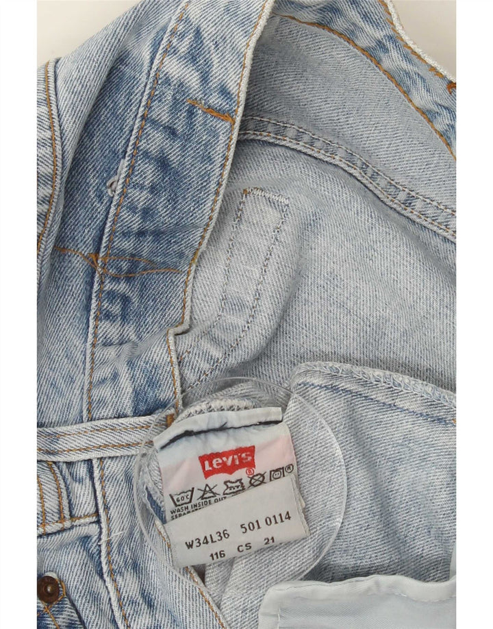 Levi's Straight Jeans til mænd W34 L36 blå bomuld
