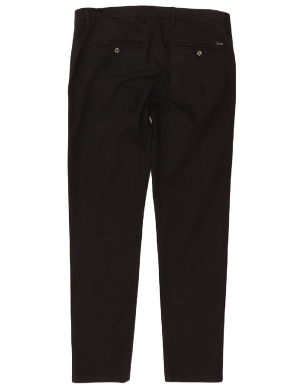 LIU JO Herre Uomo Slim Fit Chinobukser IT 50 Large W36 L32 Sort Bomuld