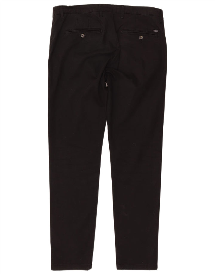 LIU JO Herre Uomo Slim Fit Chinobukser IT 50 Large W36 L32 Sort Bomuld