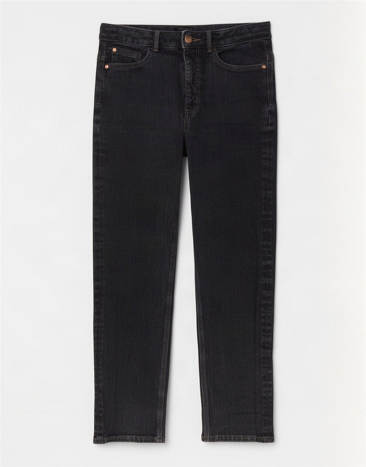Marks & Spencer Dame Slim Jeans UK 12 Medium W28 L28 Grå Bomuld