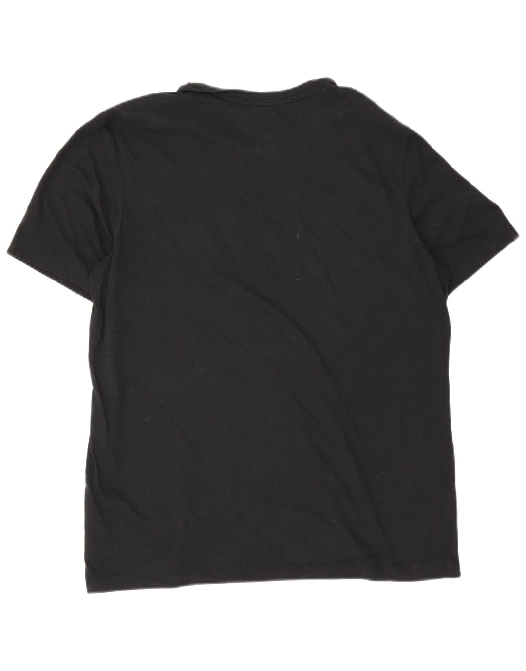 Nike Herre Dri Fit Grafisk T-Shirt Top Stor Sort Bomuld